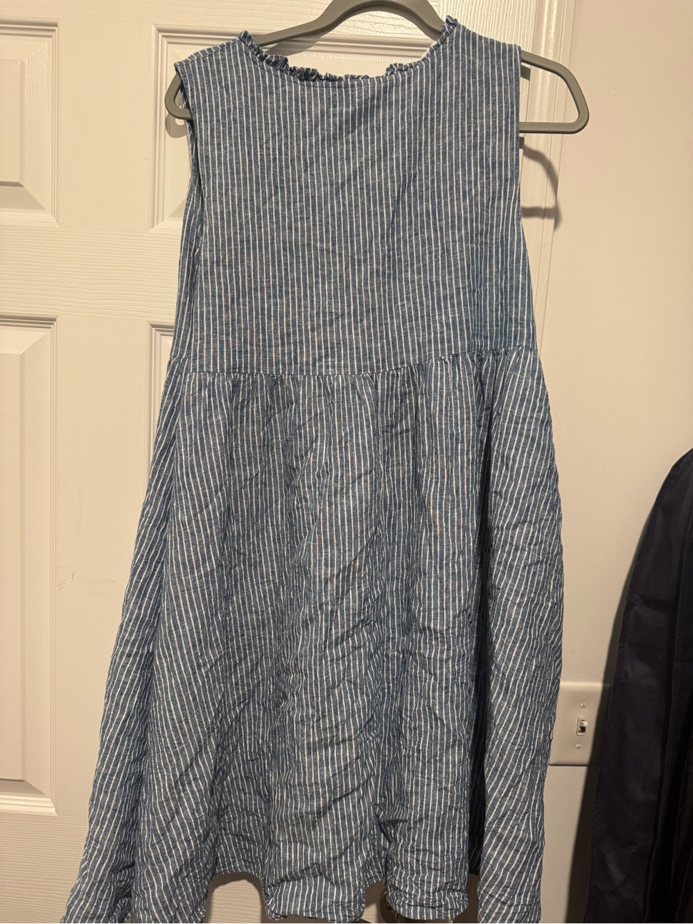 Striped Sleeveless Baby Doll Sundress - Picture 2 of 3